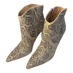Express Snake Print Ankle Boots